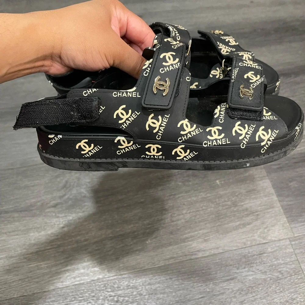 Dad Sandals with Gold Accents - Picture 5 of 12